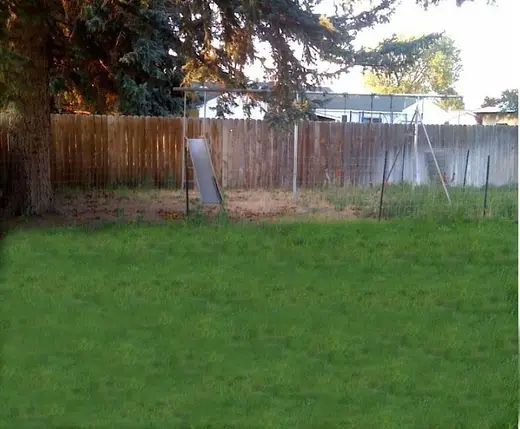 Exterior view of Idaho sober living home — grass