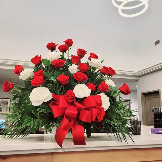 Vibrant floral arrangement at Aspen Transitional Rehab, a treatment center in Idaho.